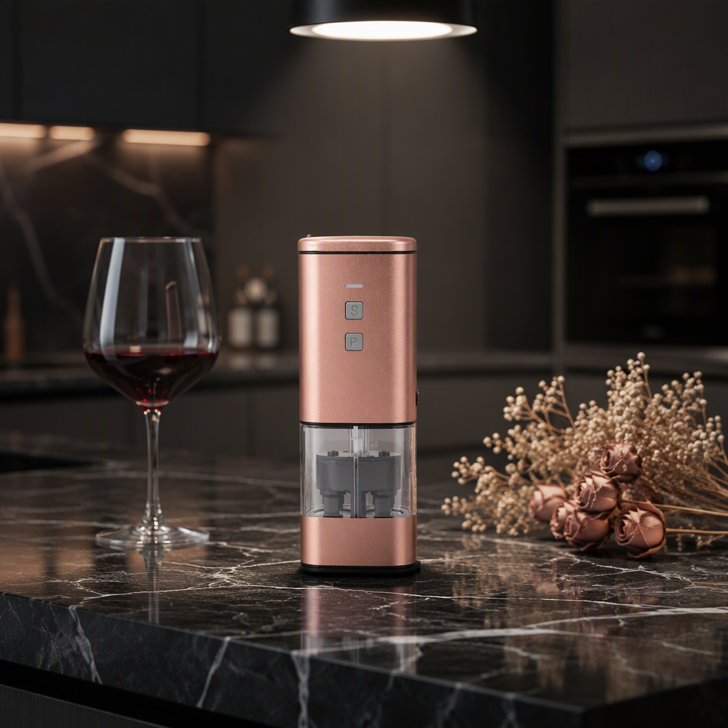 Salt Pepper Grinder Rechargeable Salt and Pepper Grinder Electric Pepper Grinder Adjustable