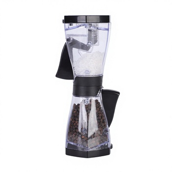 2 in 1 special design refillable adjustable salt and pepper mill