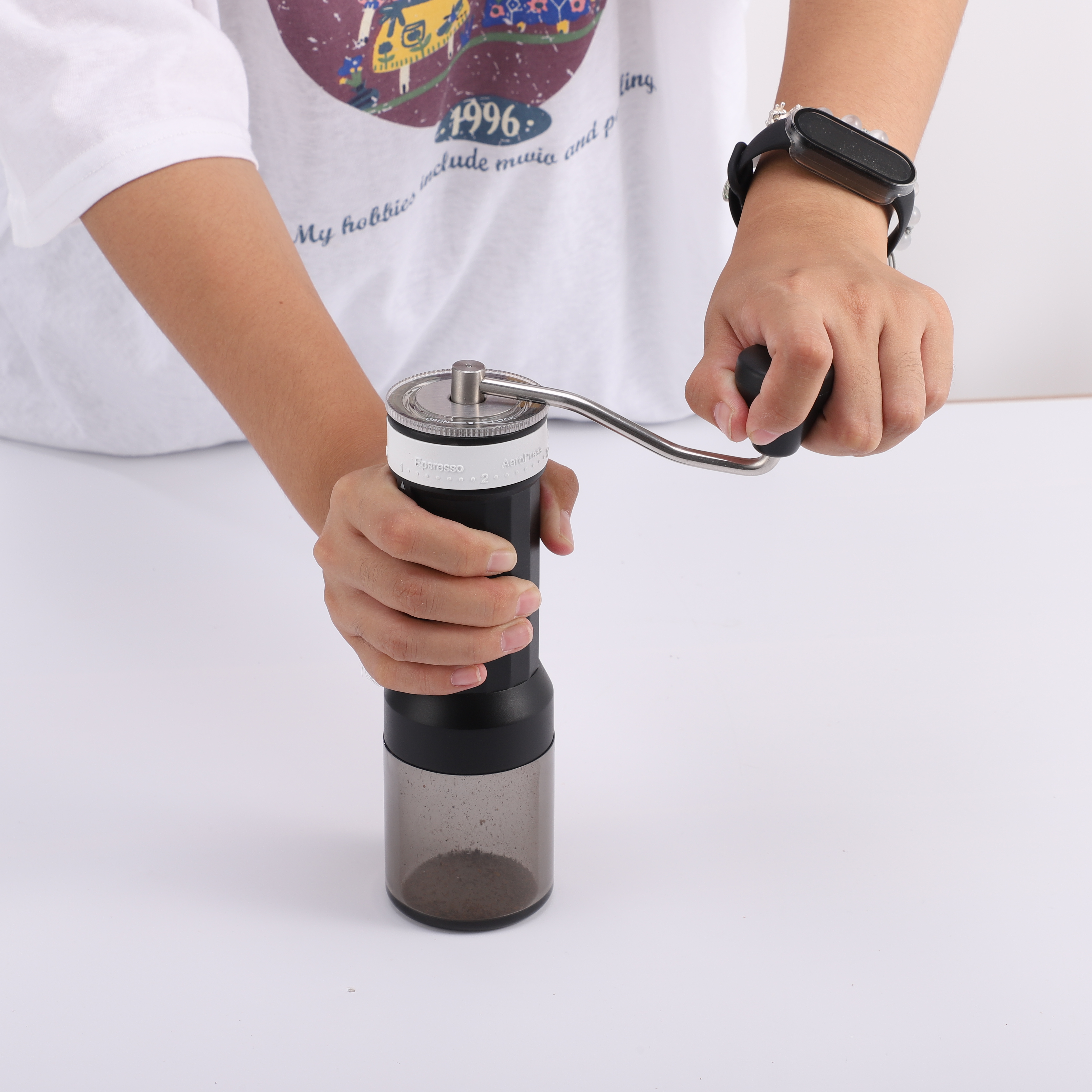 Coffee Rice Bean Grain Mill Grinder Hopper Slide Gate Flat Burr