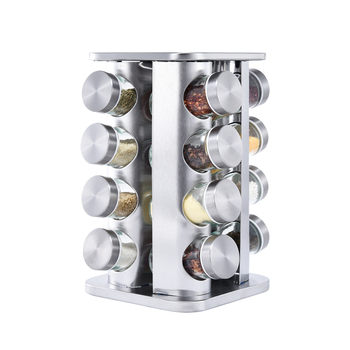 Spice Jar Organizer Rotating Carousel