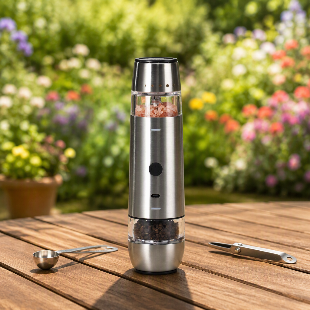 Kitchen Tools Battery Adjustable Salt and Pepper Grinder Customized