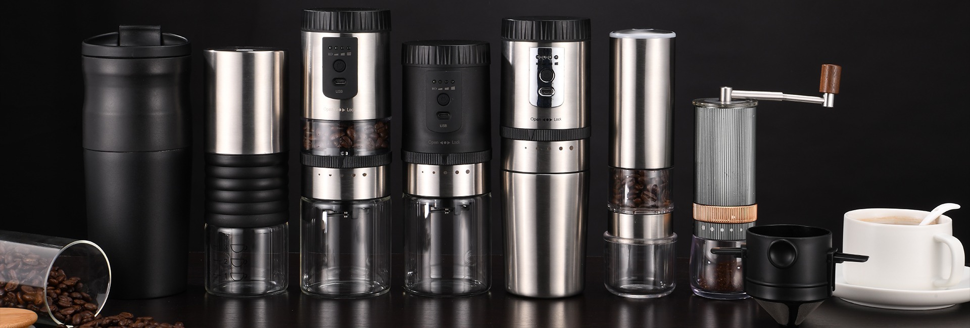 Precision burr hand crank coffee grinders for global procurement