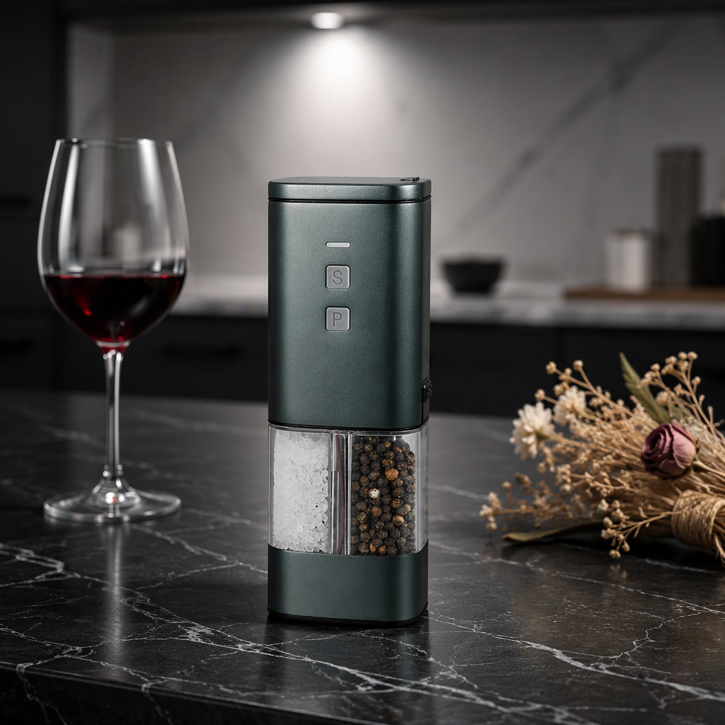 Adjustable Electric Pepper and Coffee Grinder